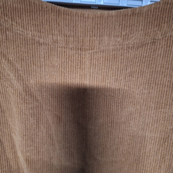 Casual WarmTan Corduroy Tunic Top Has Pockets . - Picture 2 of 7